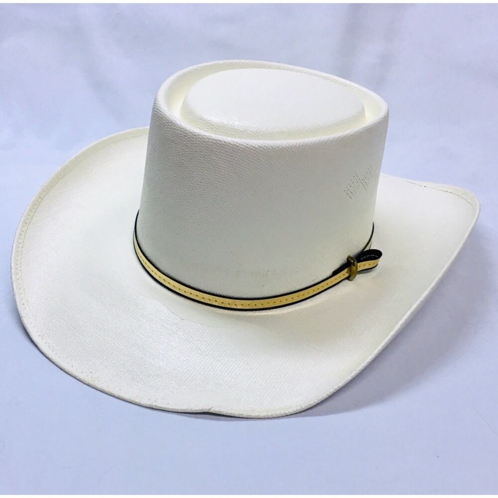 Vintage PIGALLE Hat Sombreros White Western Cowboy Ranch Hat